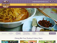 Tablet Screenshot of chiangmaifoodtours.com